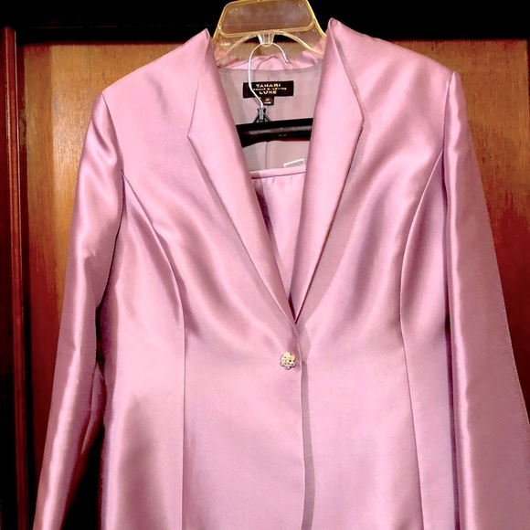 Tahari  Luxe/ purple skirt  suit - Picture 1 of 13